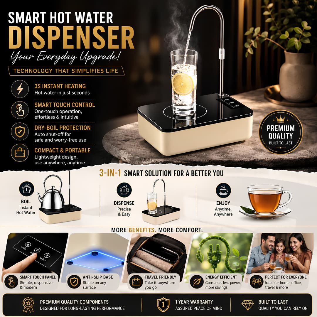 Smart Instant Hot Water Dispenser – Adjustable Temperature Water Boiler