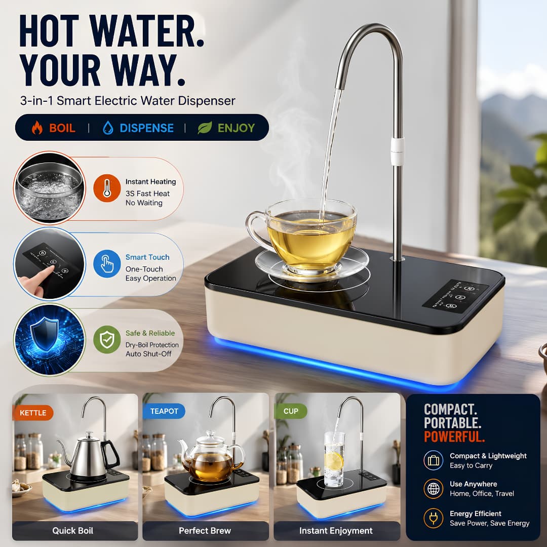 Smart Instant Hot Water Dispenser – Adjustable Temperature Water Boiler